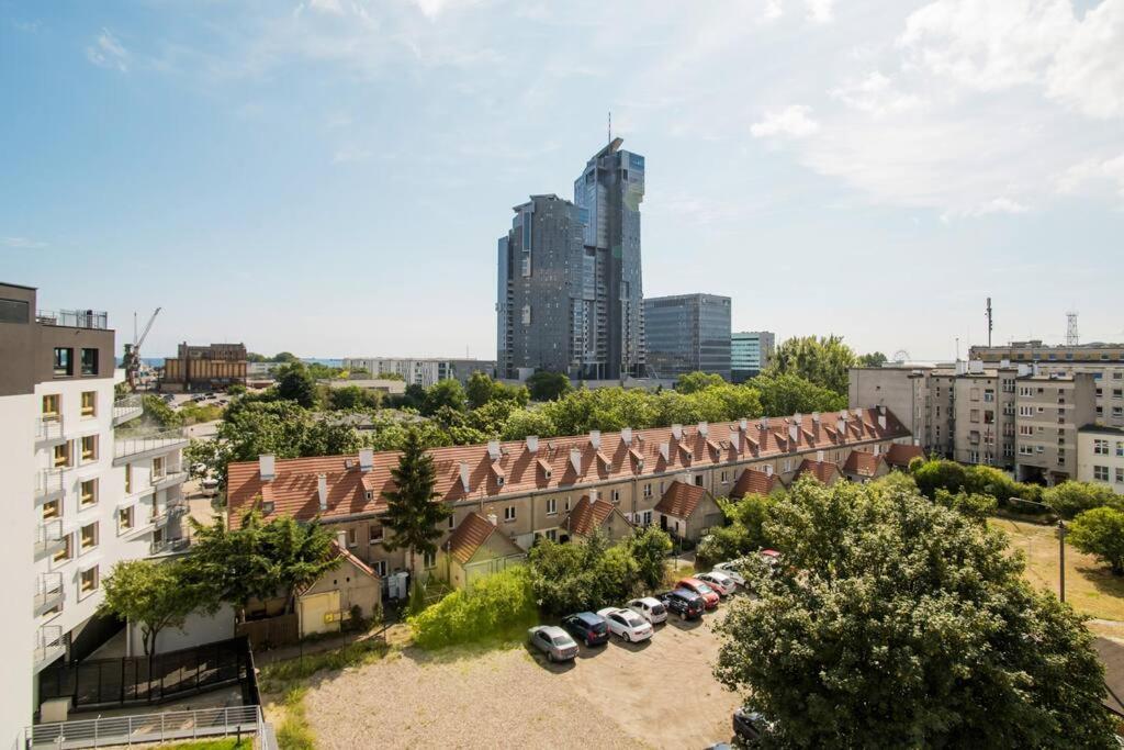 Luksusowy Penthouse Z Jacuzzi I Widokiem Na Morze Leilighet Gdynia Eksteriør bilde